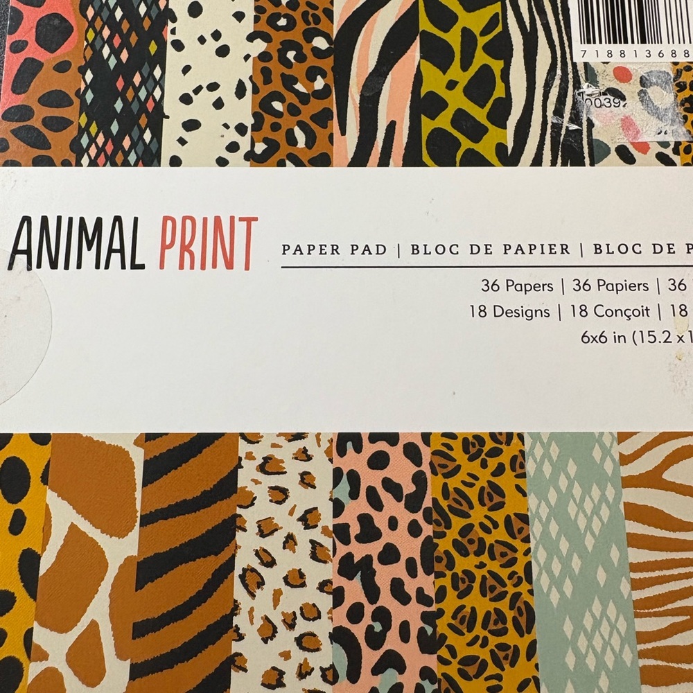 Animal Print Paper Pad
